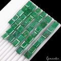 450 Cts/40 Pcs Natural Green Brazilian Emerald Baguette Cut Loose Wholesale Gems