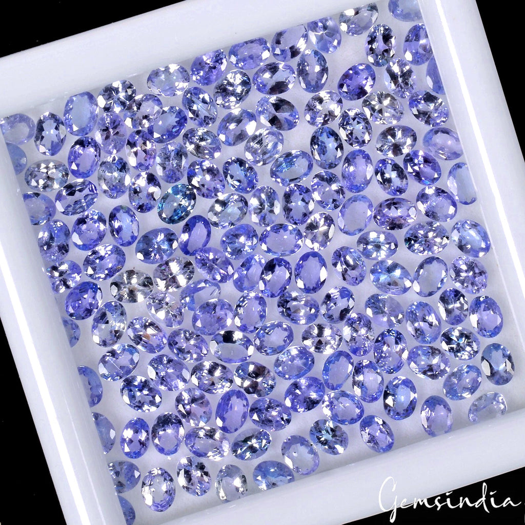 Oval 4x3mm Ravishing Color &Full Fire! Purple Blue Tanzanite 140 Pcs/21.30 Ct.