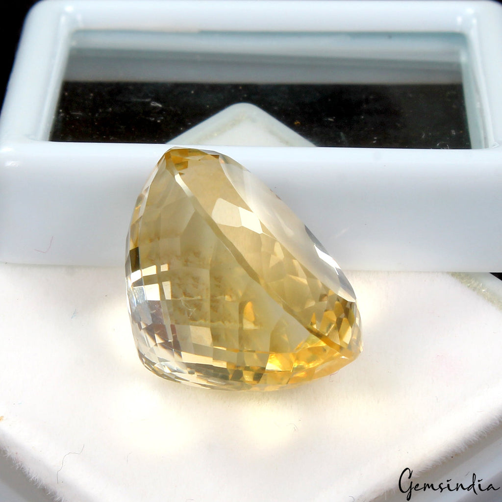 VVS Natural Yellow Citrine 34.70Ct Oval Cut Loose AAA Quality Untreated Gemstone