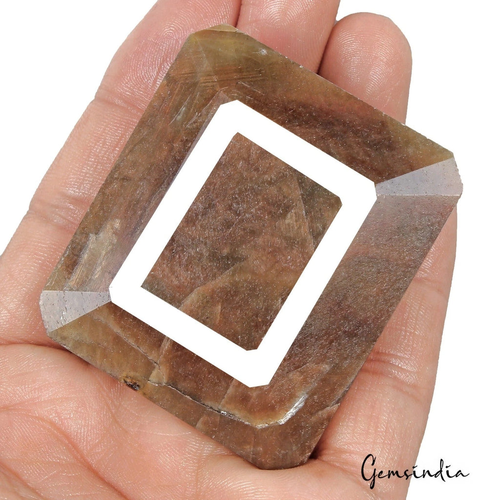 Certified 900 Cts Natural Untreated Brown Sapphire Octagon Cut Huge Loose Gems