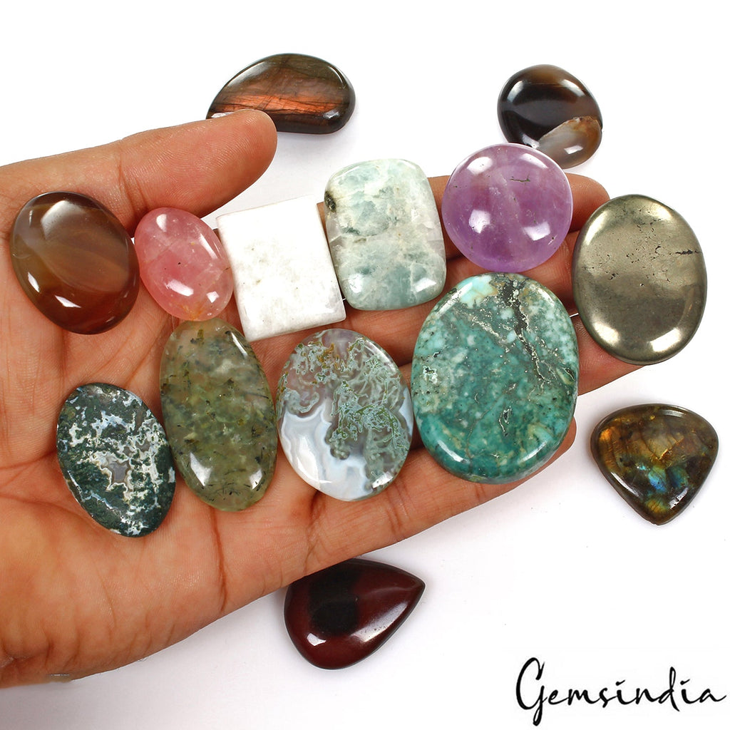 830 Ct/14 Pcs Natural Multi Color Untreated Mix Cab Loose Wholesale Multi Gems