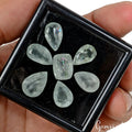 28.40 Ct/7 Pcs Natural Untreated Green Aquamarine Mix Cut Loose Gems For Jewelry