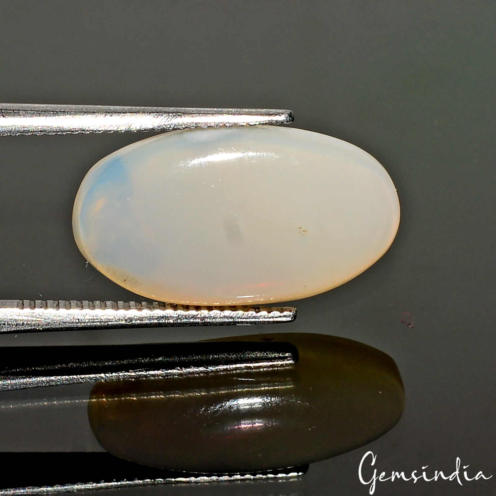 Natural White Fire Opal Australian Untreated 4.30 Cts Certified Loose Gemstone