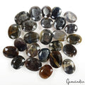 300 Cts/25 Pcs Natural Untreated Black Sapphire Oval Faceted Cut Loose Gems Lot
