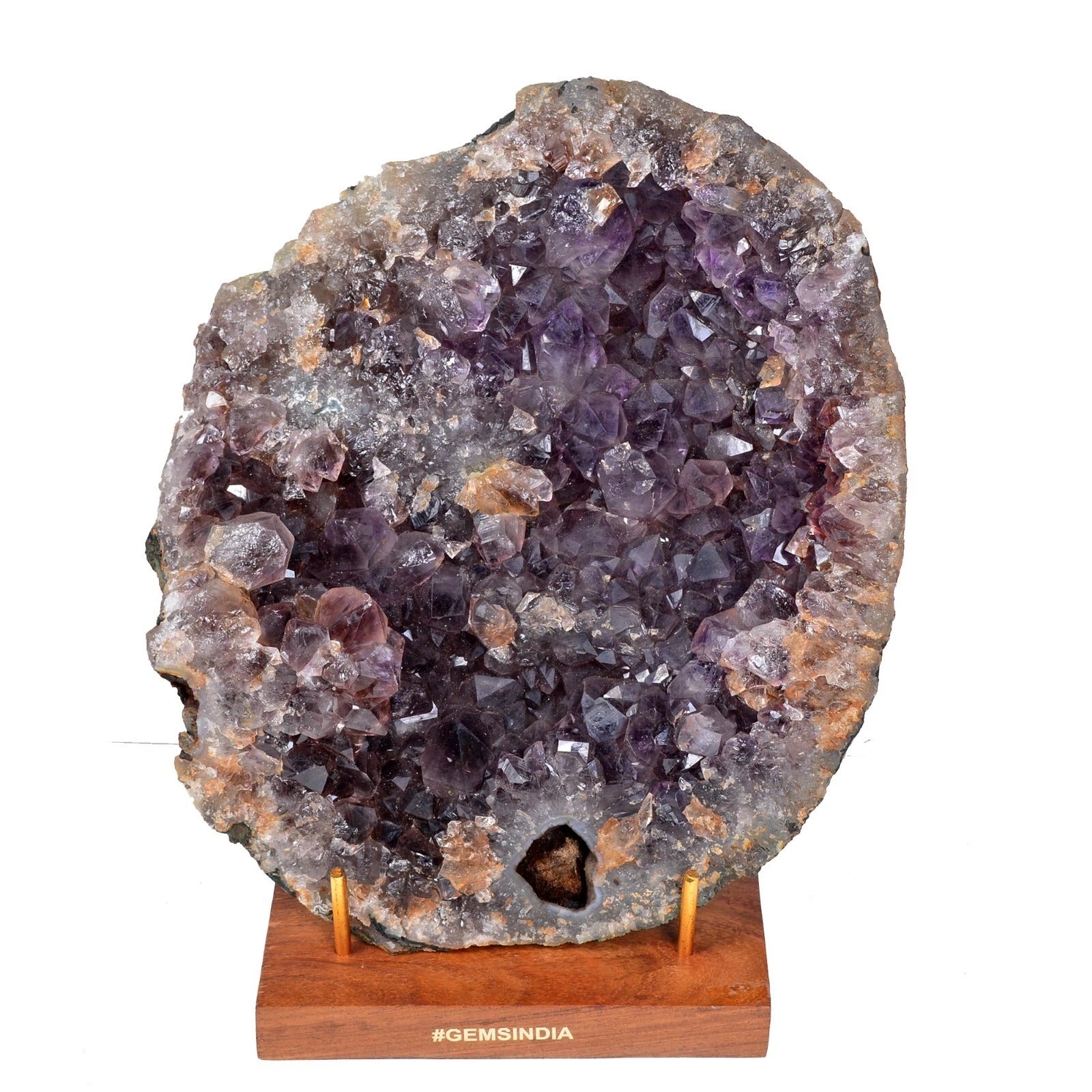 2.5 KG NATURAL URUGUAYAN AMETHYST GEODE CRYSTAL CLUSTER DRUZY PURPLE SPECIMEN