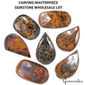 4 Kg Natural Tiger Eye African Moghul Hand Carving Huge Gemstones Wholesale Lot