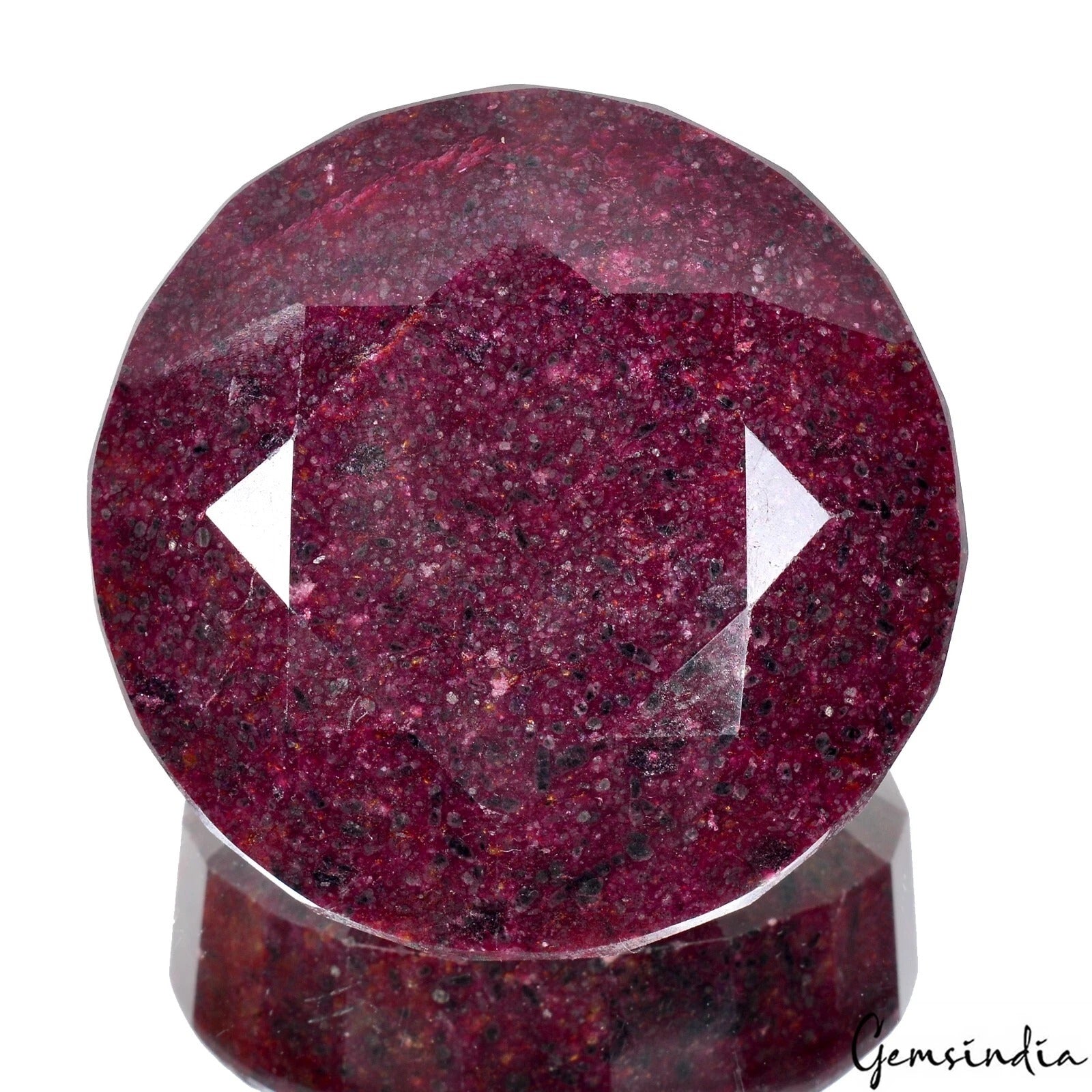 2430 Cts Natural Red Ruby Round Faceted Earth Mined Museum Size Loose Huge Gem