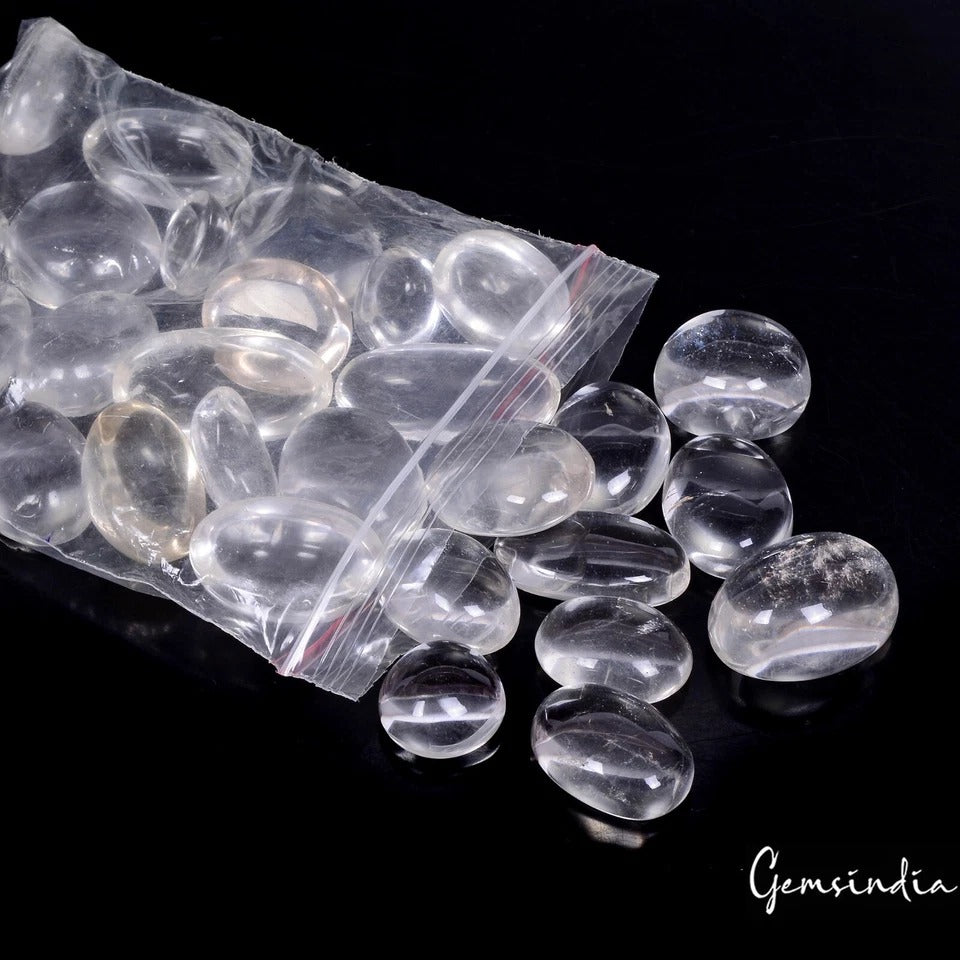 Quartz Cabochon, Untreated, White — 15mm to 36mm, 1500 Ct