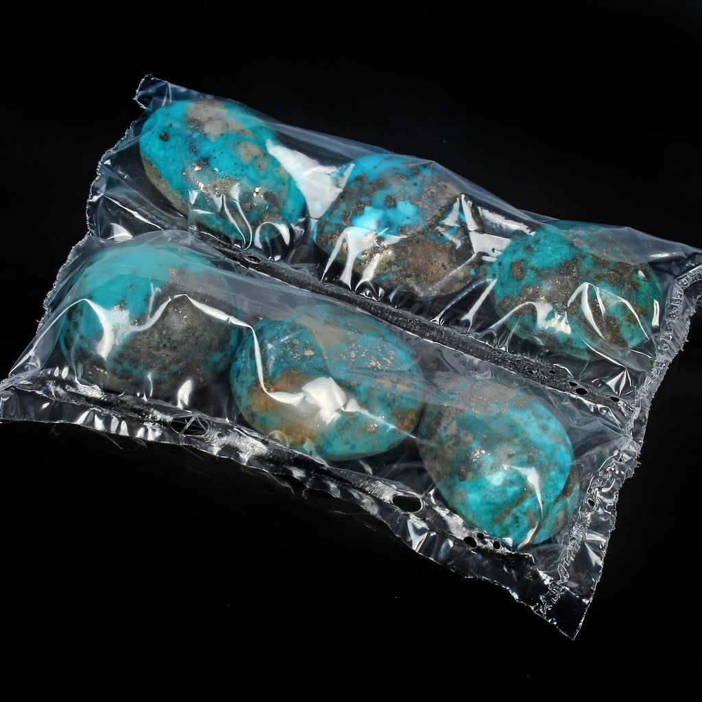 6 Pcs Natural Turquoise Top Quality 19mm-21mm Cabochon Untreated Loose Gemstones