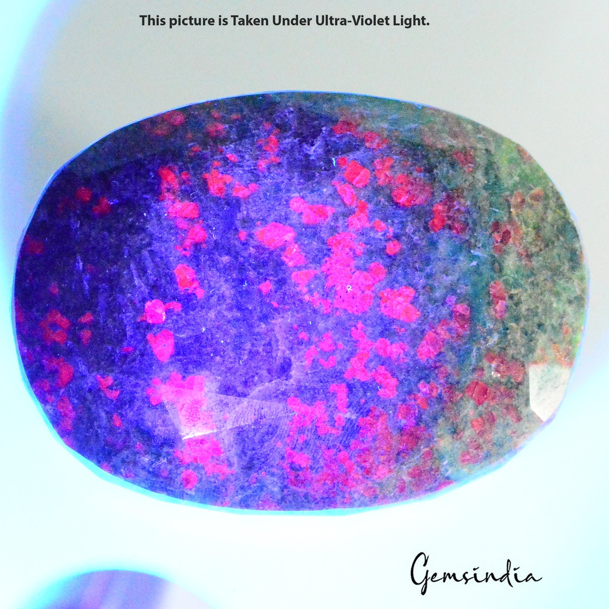 1750 Ct Natural Untreated Bi-Color Ruby Kyanite Oval Faceted Loose Huge Size Gem