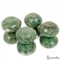 500 Ct/4Pcs Natural Green Brazilian Emerald Round Cut Drill Beads Loose Gems Lot