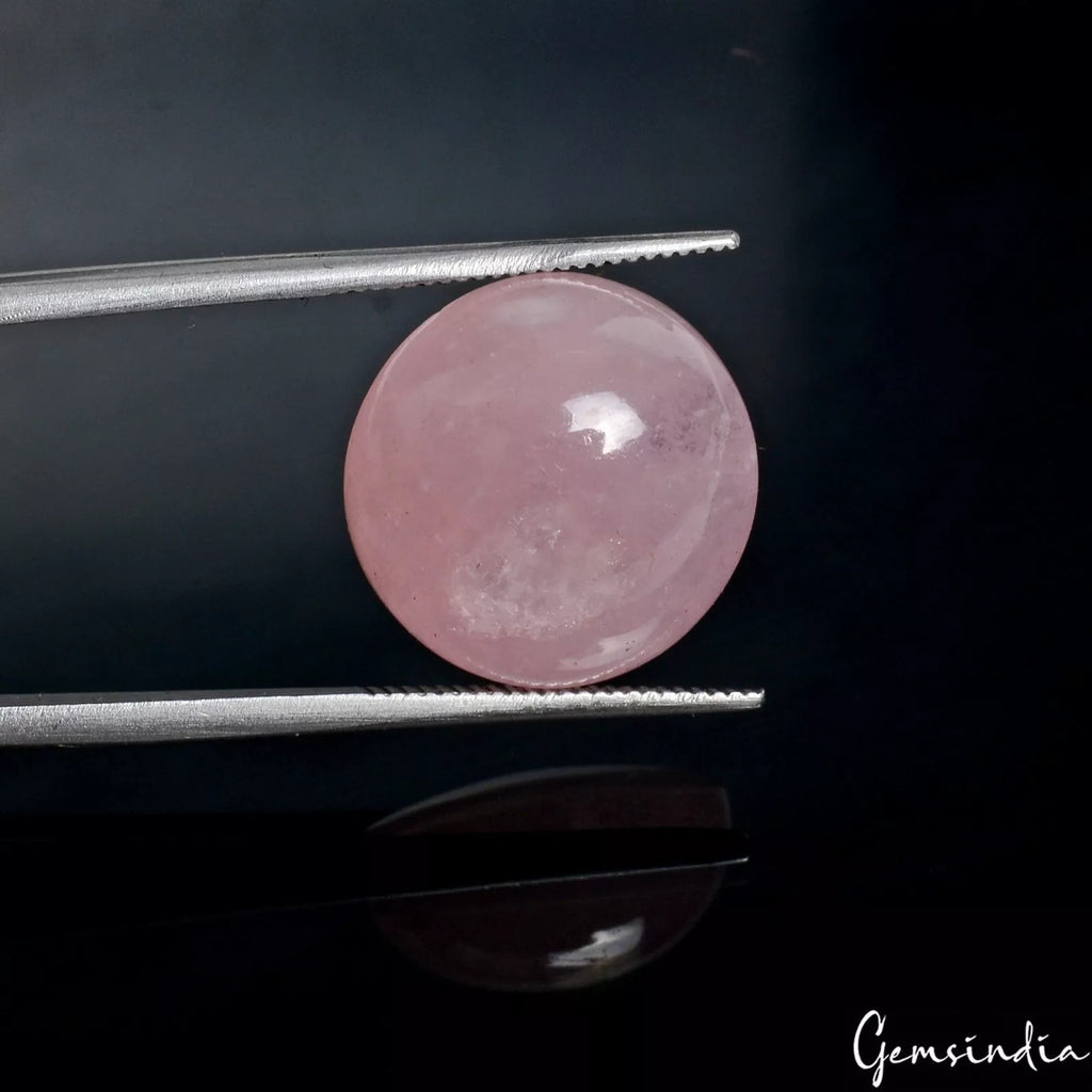Morganite Cabochon, Untreated, Pink — 14x8 mm, 13.50 Ct, Brazil