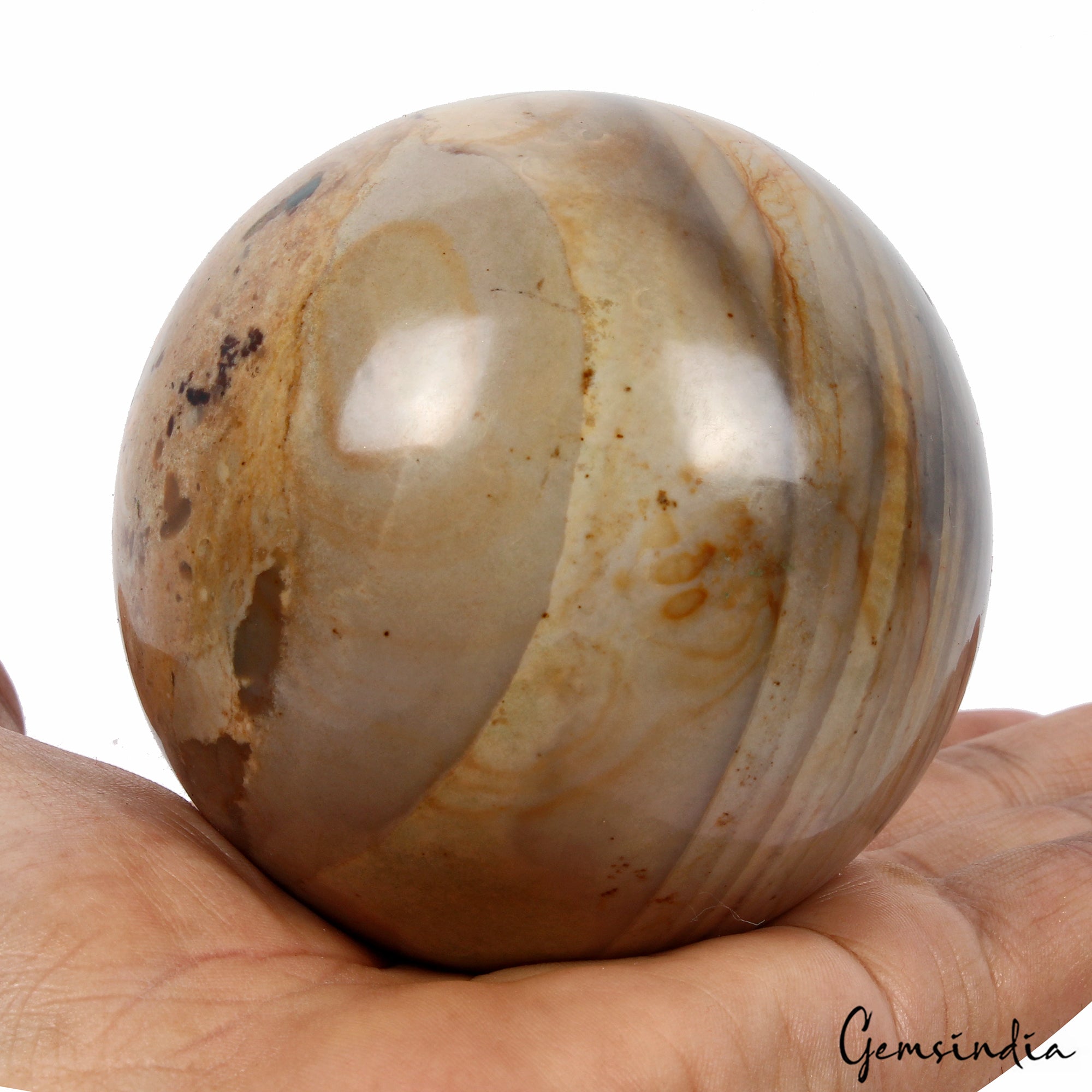 3630 Ct Natural Untreated Forest Agate Heling Crystal Mineral Sphere With Stand