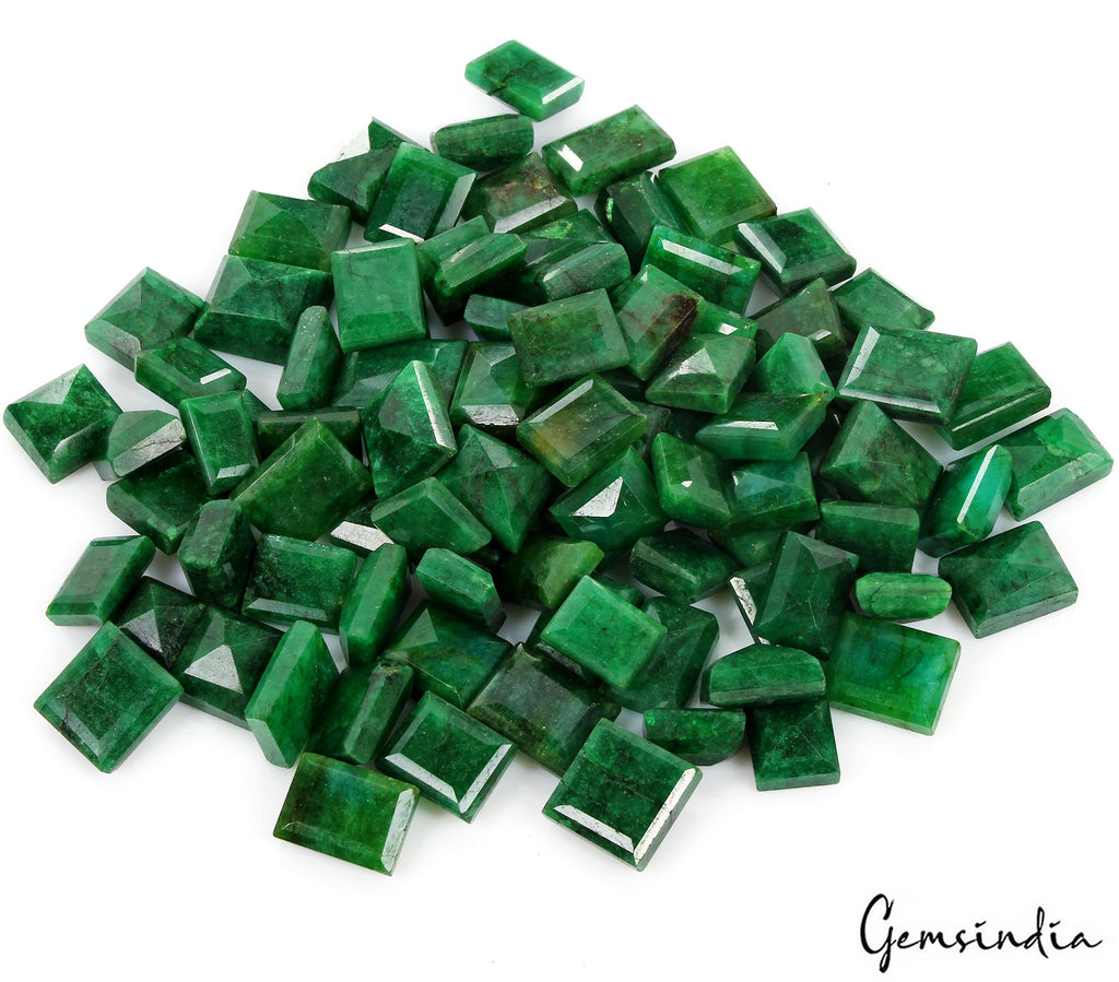 Natural Certified Baguette Cut Colombian Green Emerald 1500 Ct Loose Gemstones