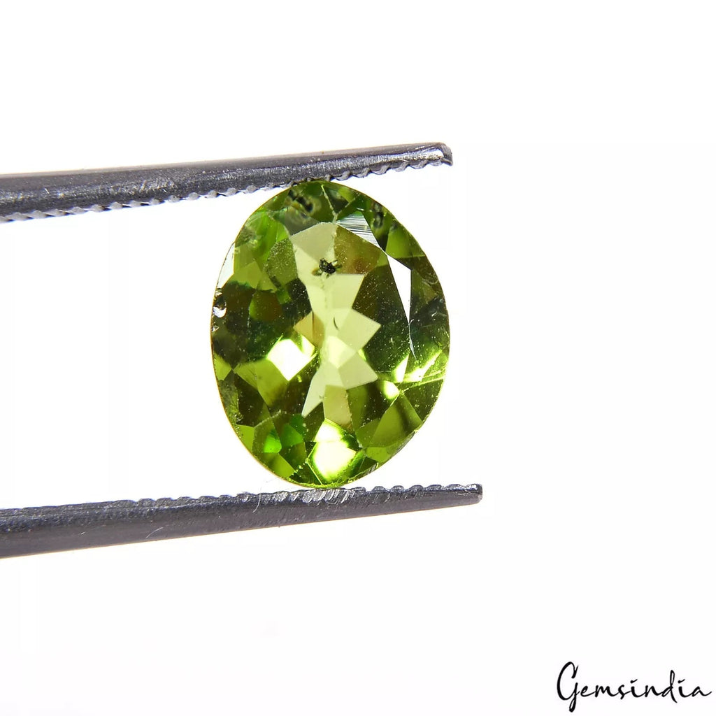 Certified 2.10Ct Natural Green Peridot Oval Cut Huge Untreated Pakistan Gemstone