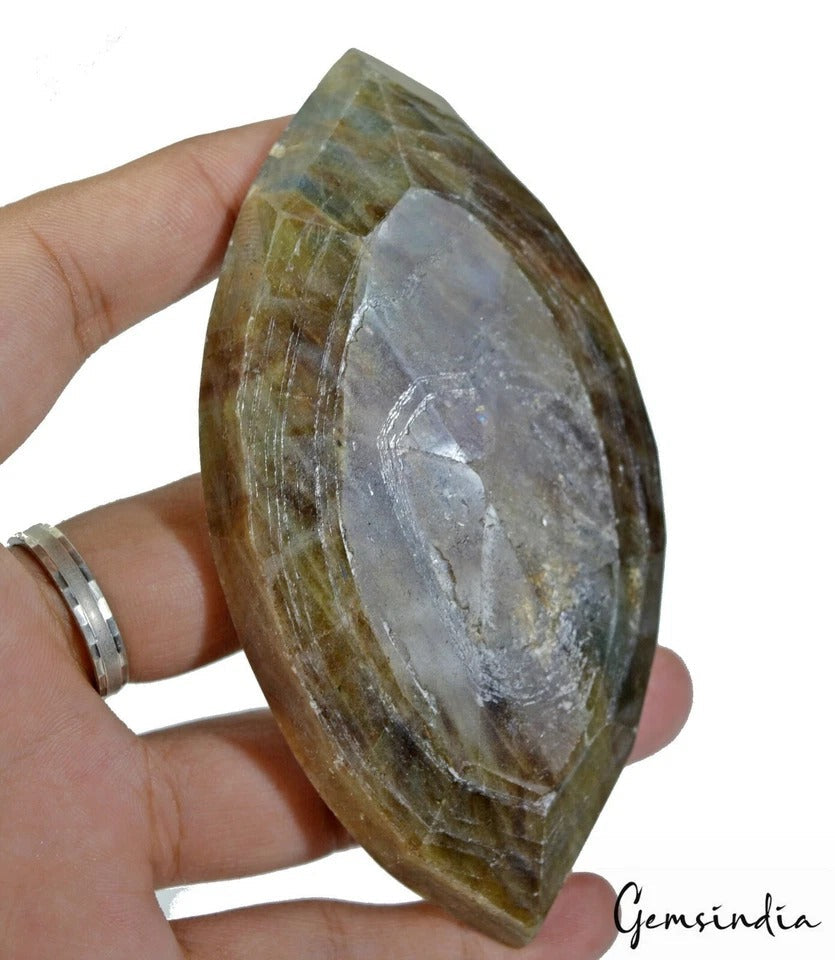 Certified 1100 Cts Natural Untreated Brown Sapphire Marquise Cut Earth Mined Gem