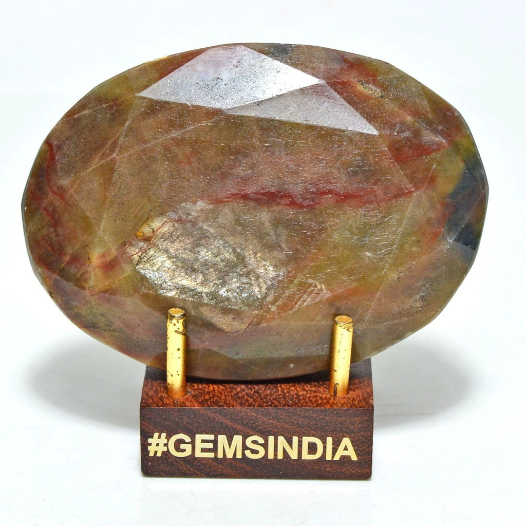 Sapphire Loose Gemstone, Untreated, Brown — 78x56x22mm, 1140 Ct