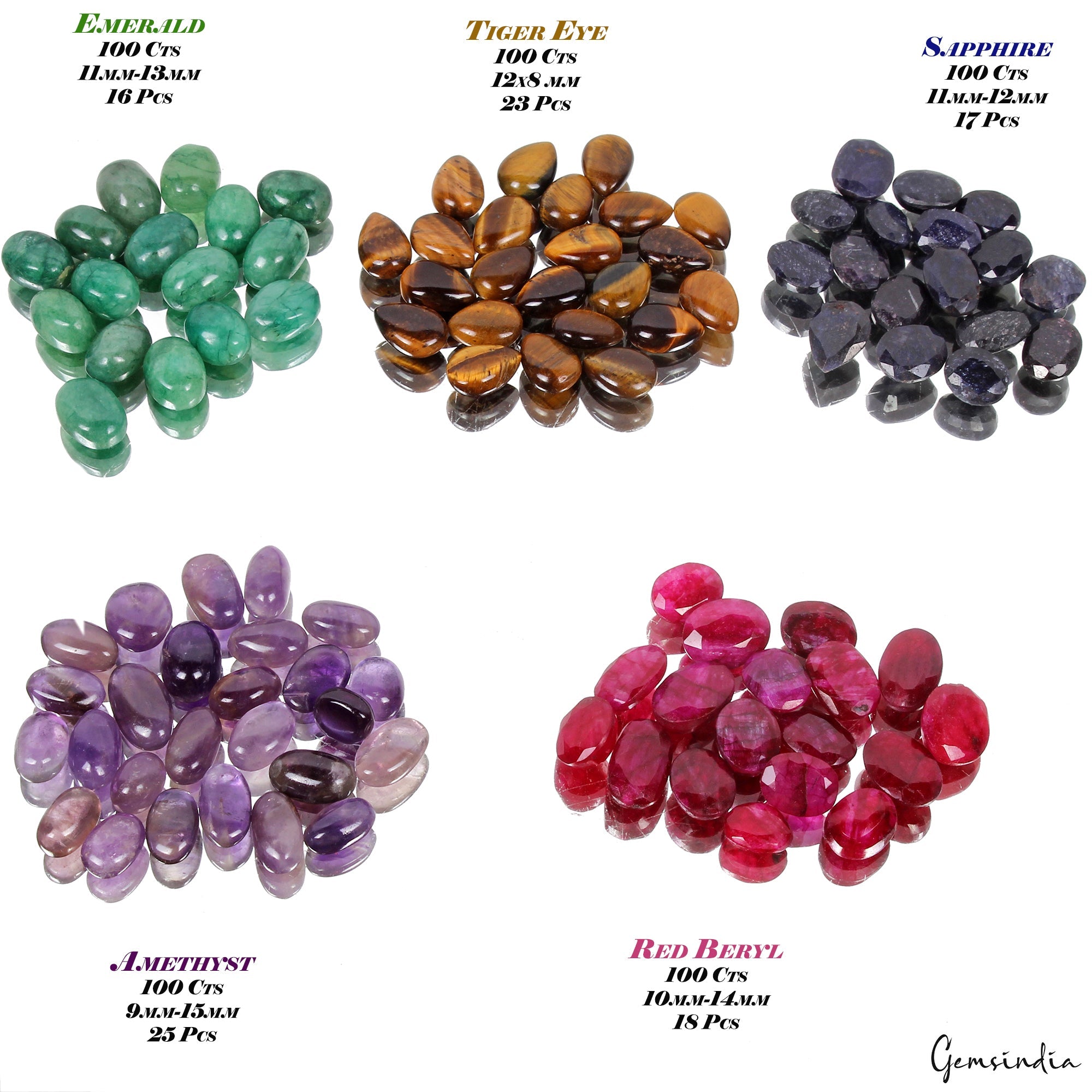 500 Ct Natural Multicolor Multi Gemstone Mix Lot Loose Gems For Making Jewelry