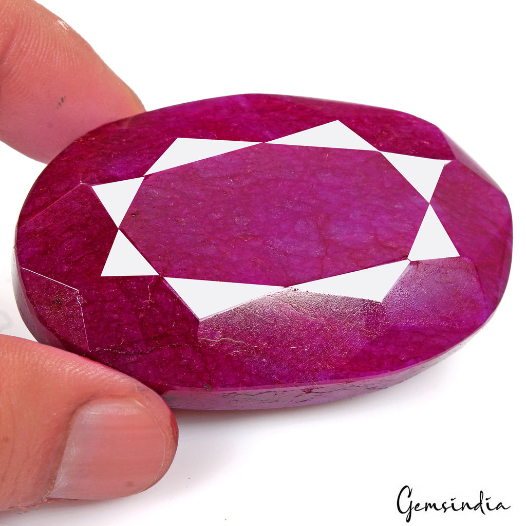 Natural Pink Red Beryl Bixbite Oval Cut Faceted Earth Mined Huge 550 Ct Gemstone