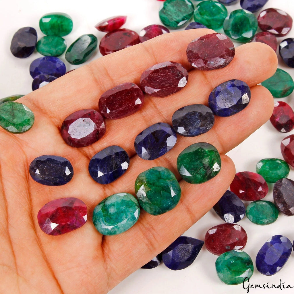 Ruby Lot, Loose Gemstone, Color Enhanced — 73 Pieces, 12mm to 18mm, 920 Ct, Madagascar