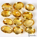 💎 92.50Ct 12 Pcs Lot Oval Cut Natural Yellow Citrine - Best for Jewelry, Brazil
