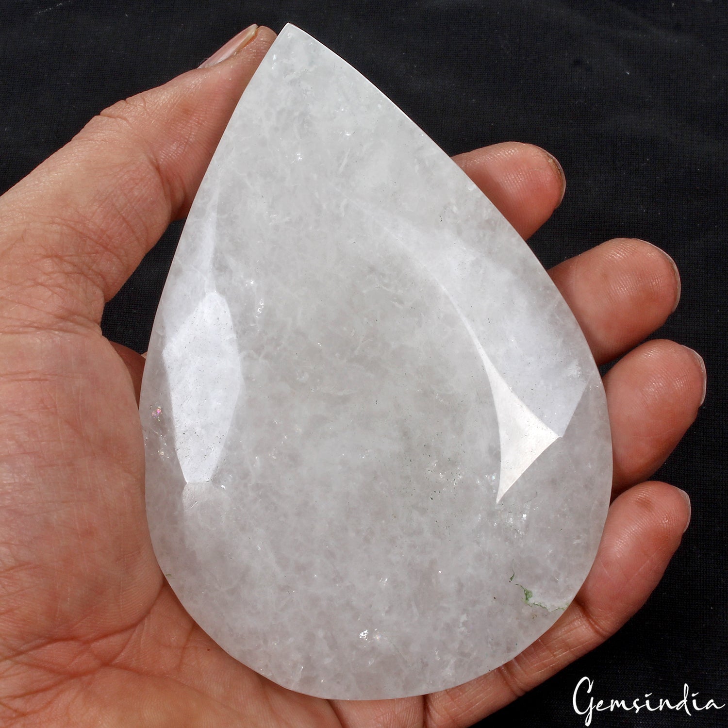 Natural White Quartz Pear Cut Loose Untreated Museum Grade Gemstone~ 1250 Cts
