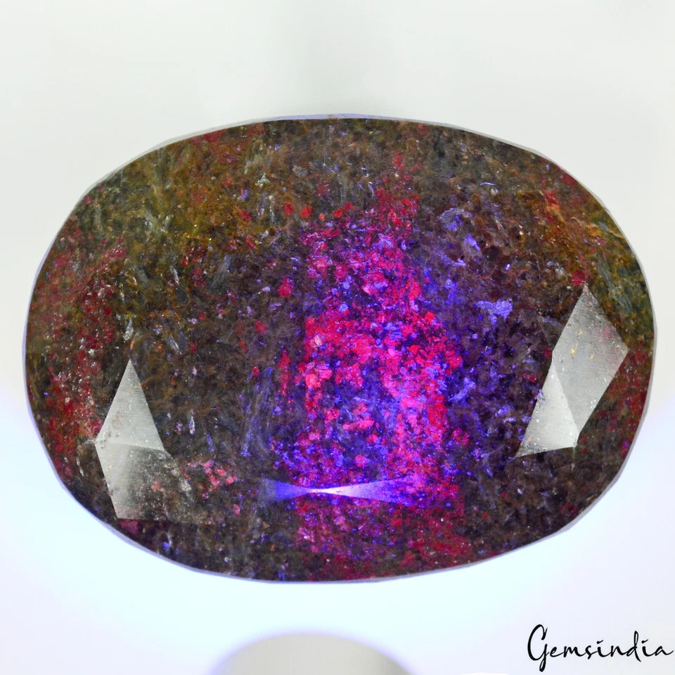 1750 Cts Natural Ruby in Kyanite Oval Faceted Cut Untreated Huge Size Gemstone