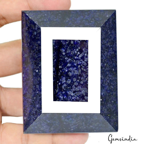 African Blue Sapphire Loose Gemstone, Color Enhanced — 71x54x47 mm, 2240 Ct, Africa
