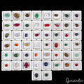 50 Pcs Estate Genuine Multi Color Loose 7mm -18mm Gems Lot Collection w/ Boxes