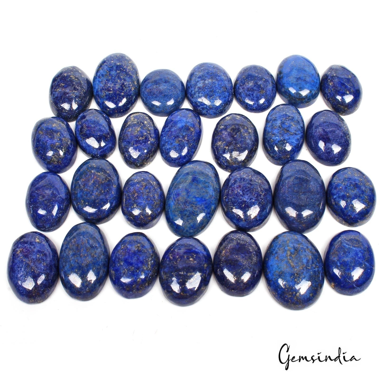 Wholesale Natural Lapis Lazuli Cabochon Oval Shape Loose Gemstone 1000Ct/20-32mm