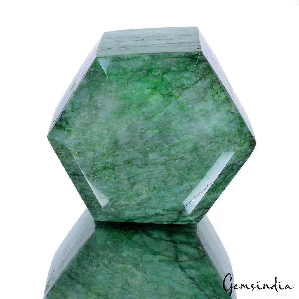 1600 Ct~ Natural Green Emerald Hexagon Cut Earth mined Huge Collective Gemstone