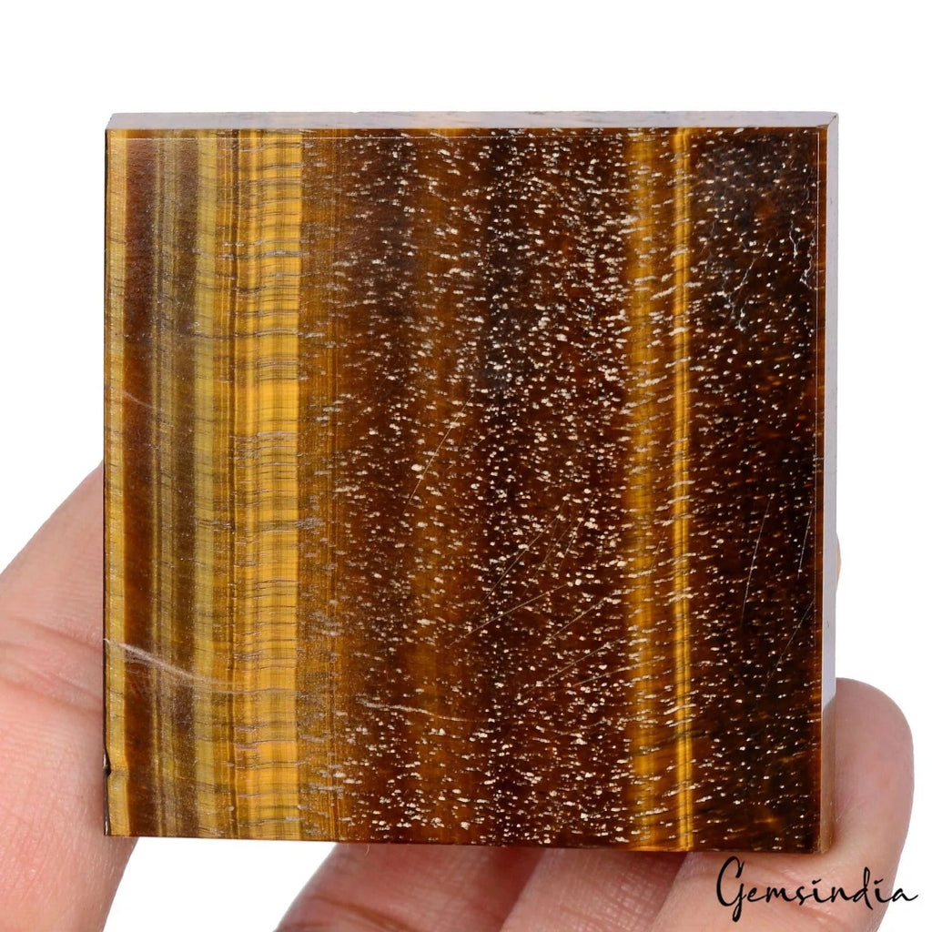 850 Ct Top Natural Brown Tiger Eye Point Pyramid Chakra Meditation Energy Stone
