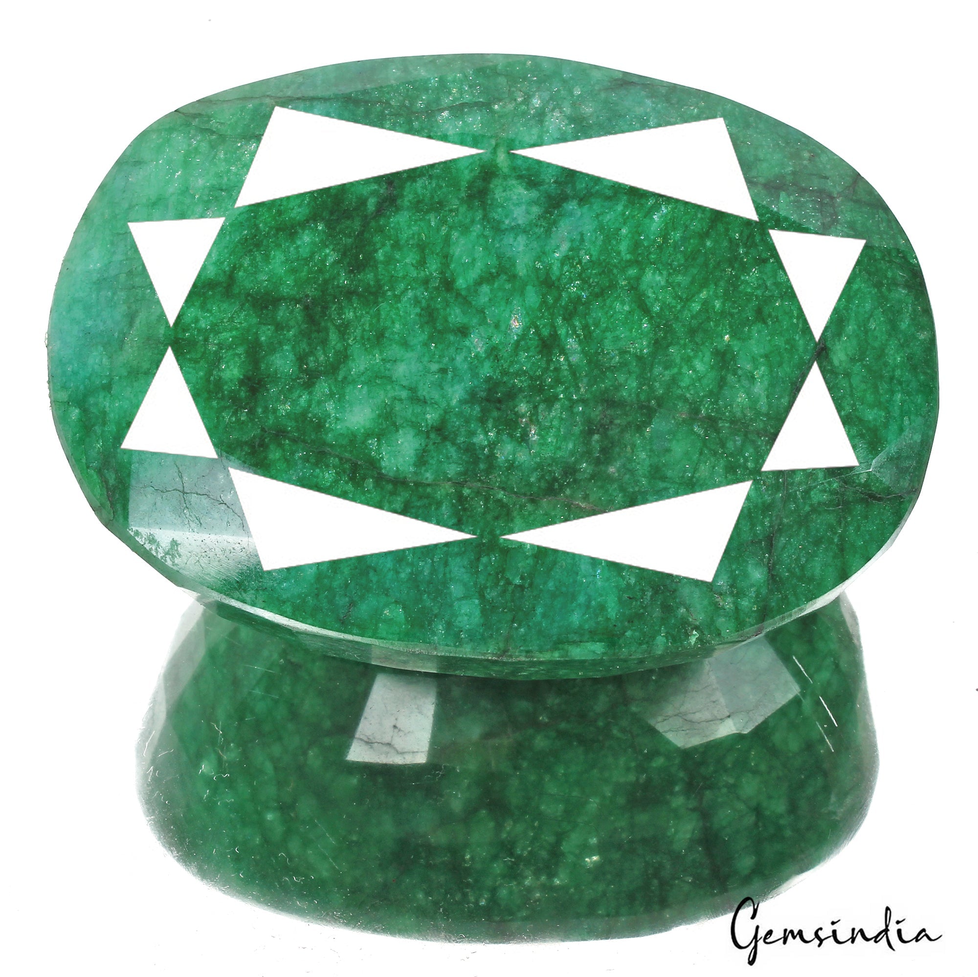 Certified 2670 Cts Natural Brazilian Green Emerald Oval Faceted Huge Loose Gem