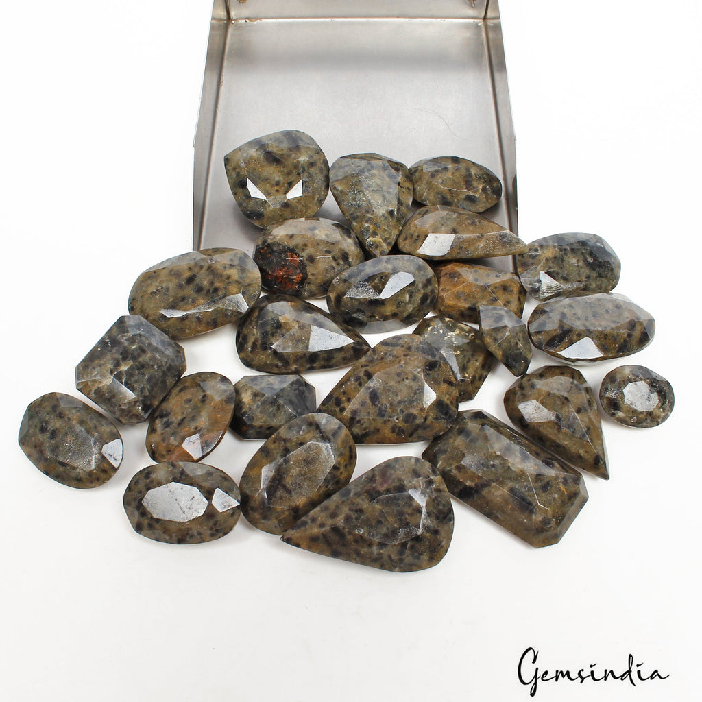1550 Ct/24 Pcs Natural Untreated Leopard Pattern Sapphire Mix Cut Loose Gems Lot