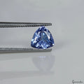 Certified 0.80 Cts Natural Flawless Tanzanite Blue 6mm Trillion Cut Gemstone