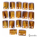 220 Ct/17 Pcs Natural Untreated Brown Tiger Eye Baguette Cut Calibrated Gems Lot
