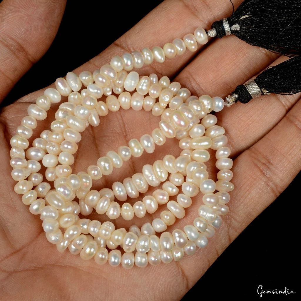Fresh Water Potato Pearl Loose Gemstone Genuine 5-7mm Beads~29" Long Full Strand