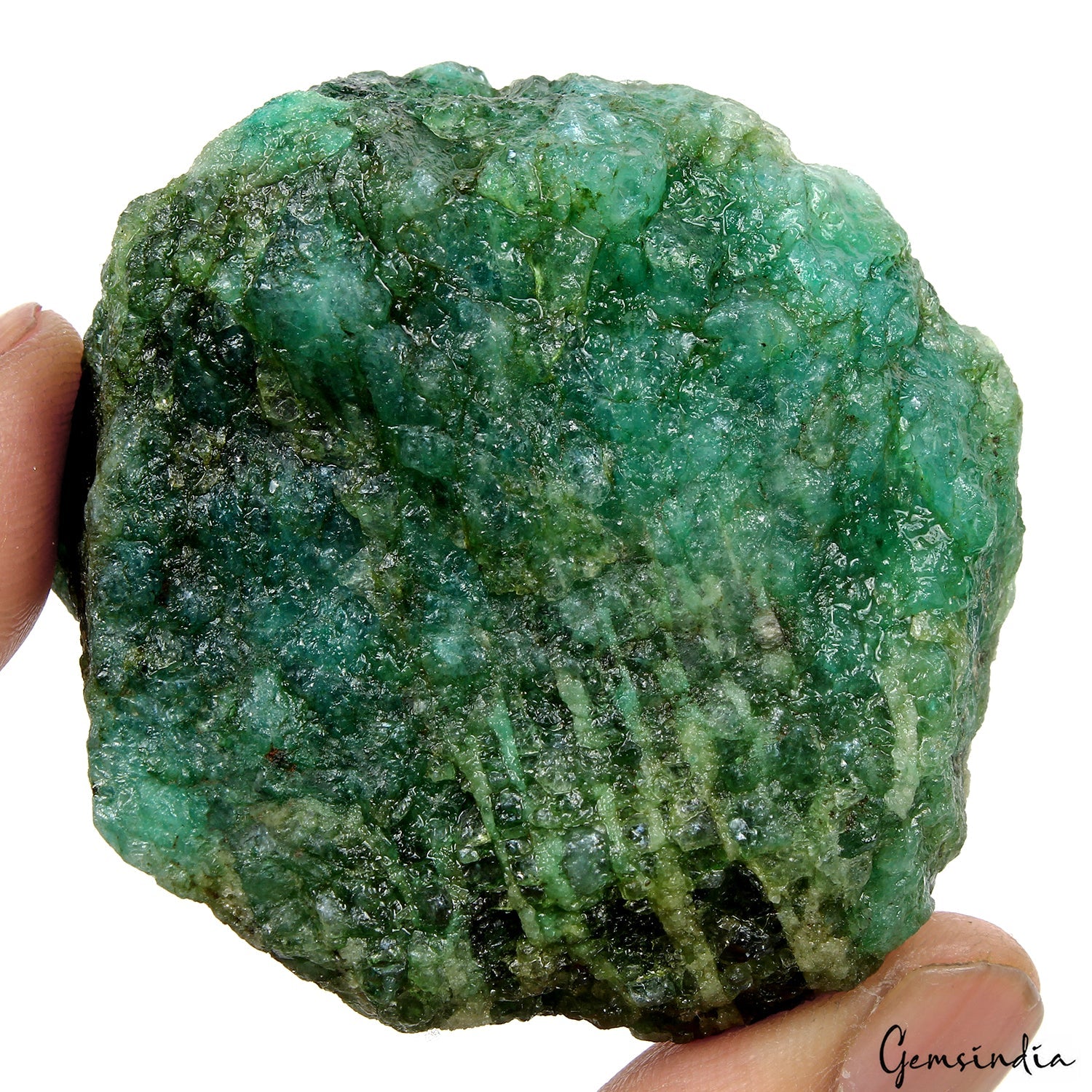 670 Ct Natural Green Emerald Uncut Raw Rough Crystal Mineral Rock Loose Gemstone