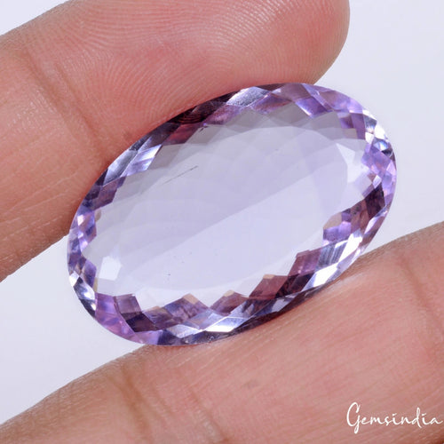 Amethyst Loose Gemstone, Untreated, Purple — 30x20x9mm, 33.80 Ct