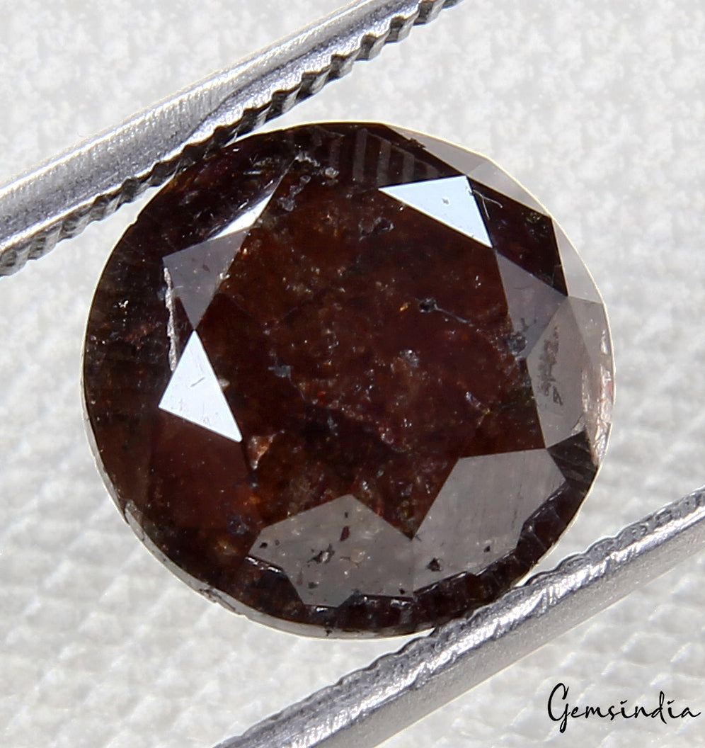 3.37 CT 100% Natural Loose Salt And Pepper Diamond, Round Brilliant Cut Diamond