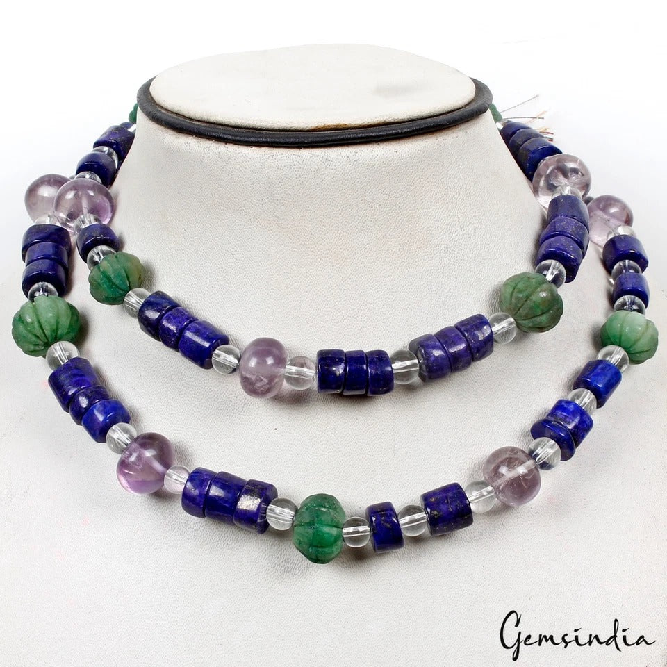 Natural Multi-Gems Mixed Shape Beads, 31" Strand 6-16mm/750Ct For Jewelry Making