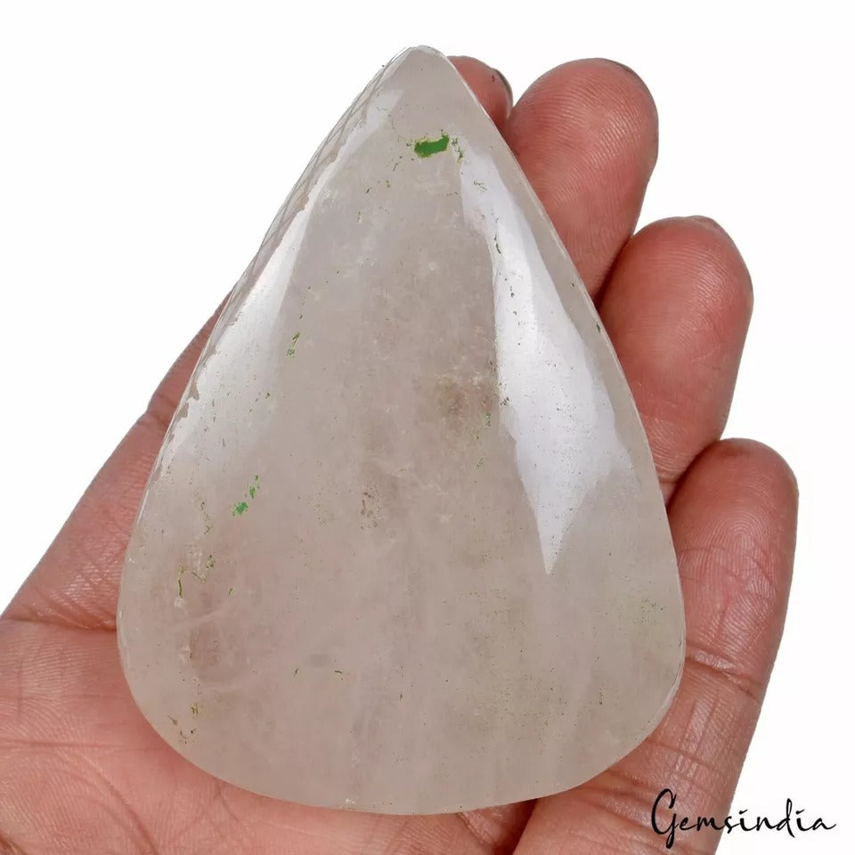 White Quartz Loose Gemstone, Untreated — 73x54x35 mm, 1050 Ct, Madagascar