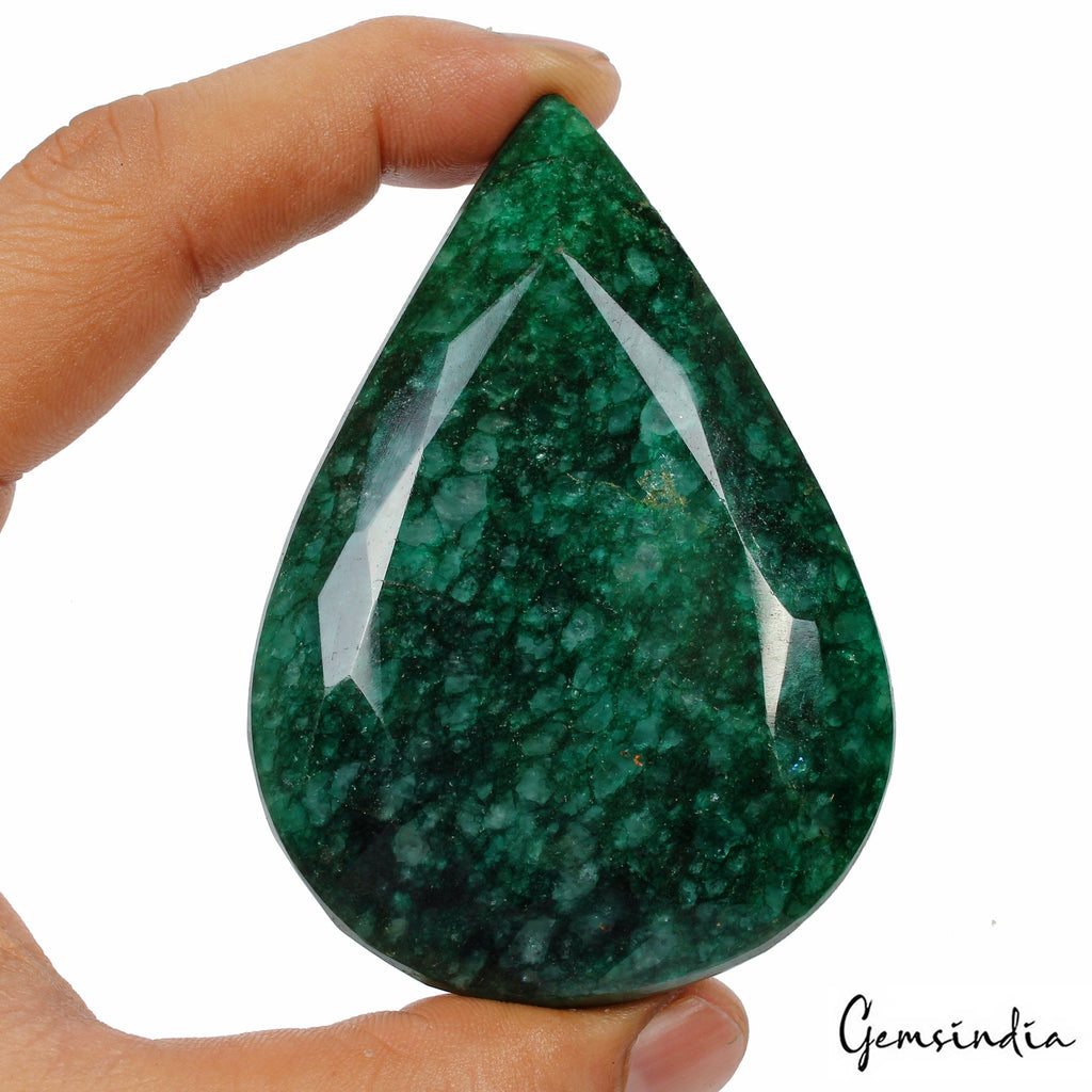 760 Ct Natural Green Brazilian Emerald Pear Faceted Earth Mined Museum Size Gems