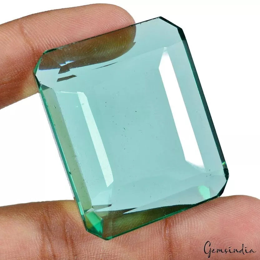 172.50 Ct Hydro Aquamarine Teal Green Octagon cut Rare 43/35mm jewelry Gemstone