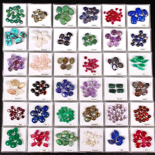 Amethyst Lot, Loose Gemstone, Multi Color — 465 Pieces, 4mm to 14mm, 785 Ct