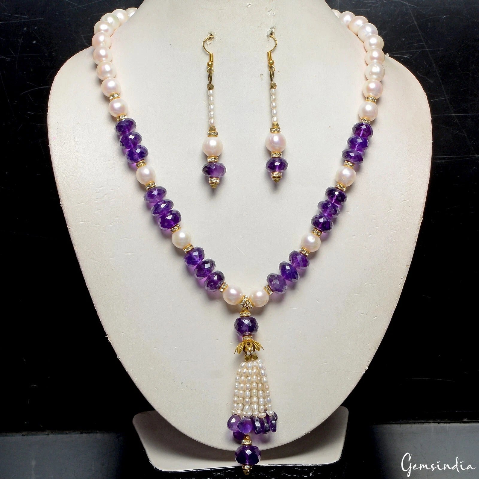 Amethyst Necklace — 3mm to 12mm, 445 Ct