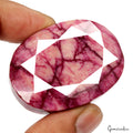 Huge 300 Cts Natural Red Beryl Bixbite Oval Cut Loose 49*36*18mm USA Gemstone