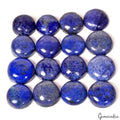 360 Cts/16 Pcs Natural Blue Lapis Lazuli Round Cab Loose Gems Lot For Jewelry
