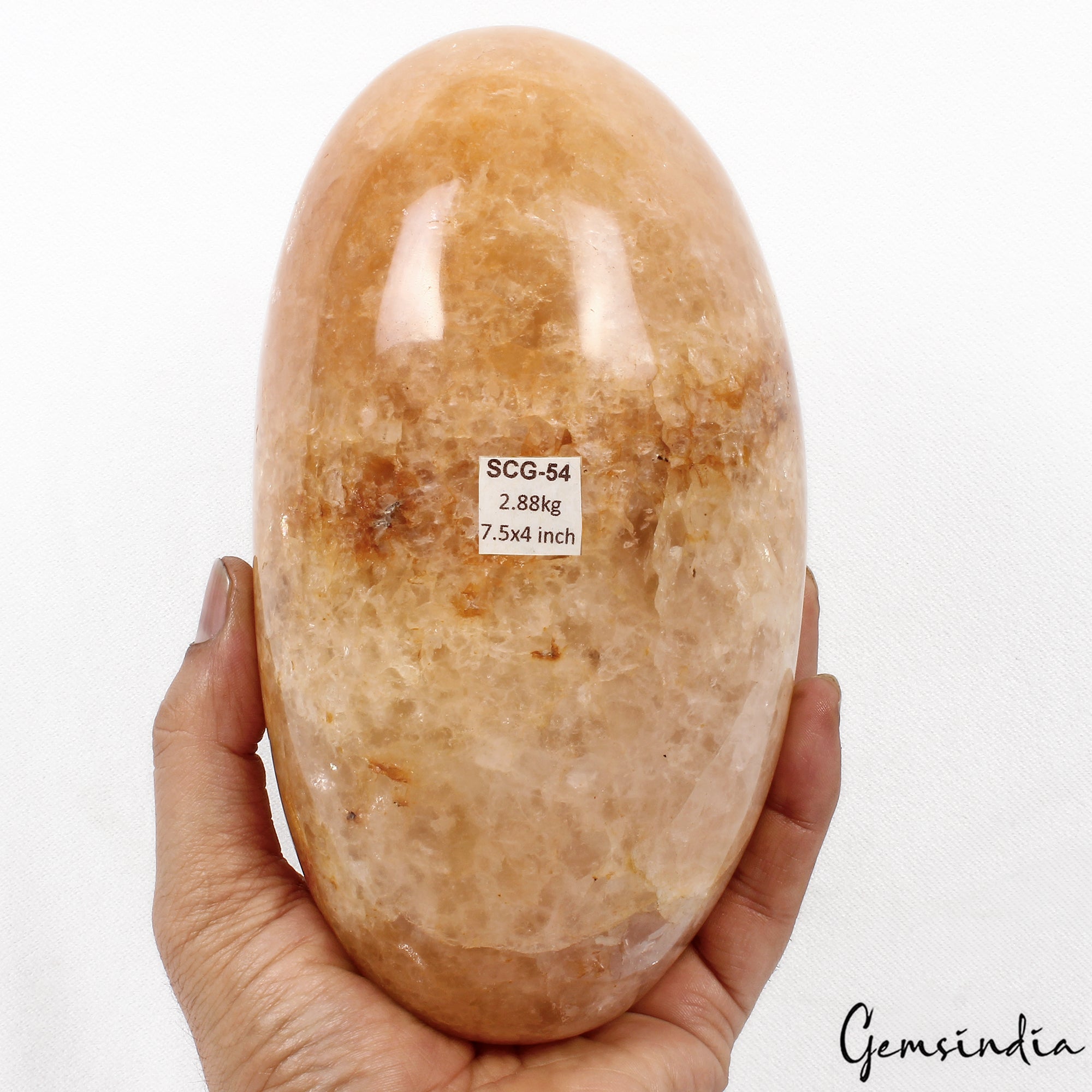 Natural 7.5 inch Aventurine Egg Healing Aura Spirit Chakra Stone Lingam 2.8 Kg