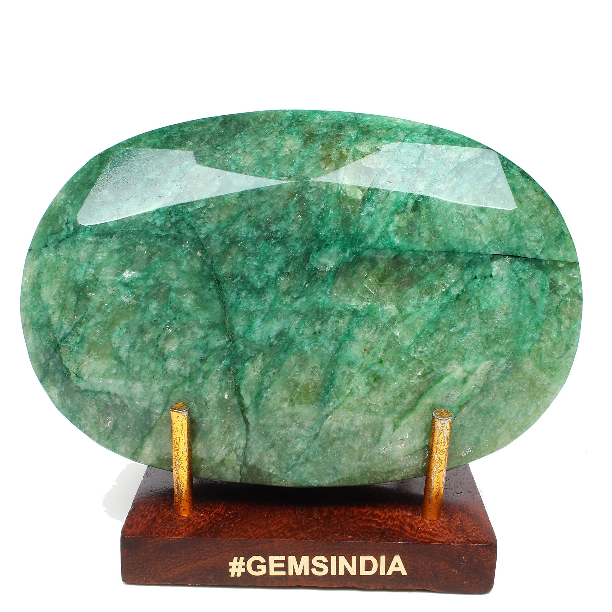 Museum Size 3860 Cts Natural Brazilian Green Emerald Oval Faceted Loose Huge Gem